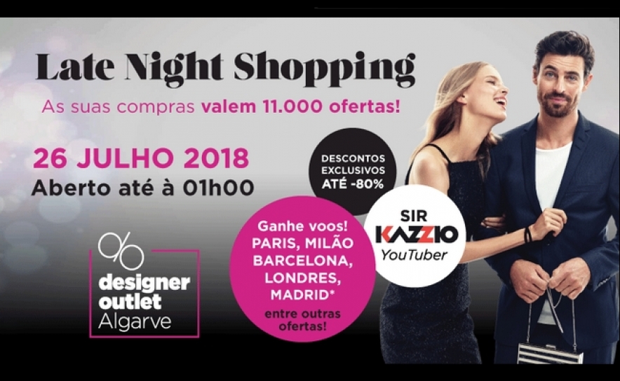Designer Outlet Algarve promove segunda edição do «Late Night Shopping» com milhares de ofertas