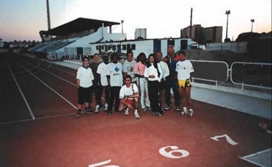 grupo de treino em Quarteira 2000