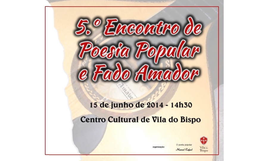  5º Encontro de Poesia Popular e Fado Amador