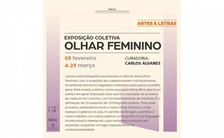Exposição «Olhar Feminino» inaugura em Tavira