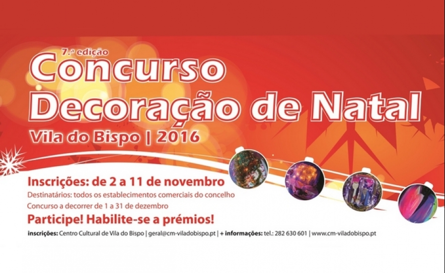 7ª Edição do Concurso de Decoração de Natal – Inscrições até 11 de novembro