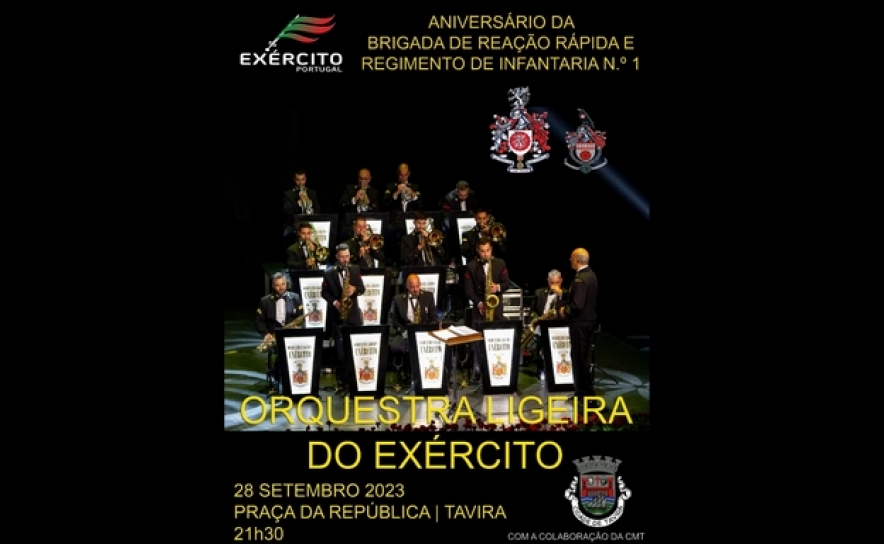 Orquestra Ligeira do Exército atua em Tavira