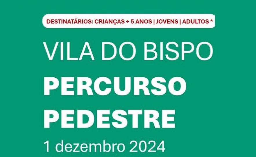 Vila do Bispo assinala Dia das Cidades Educadoras com um Percurso Pedestre