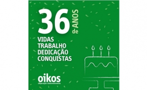 A Oikos celebra hoje, com alegria e gratidão, o seu 36º aniversário! 