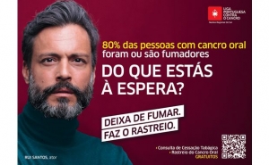 Campanha de sensibilização para rastreio do cancro oral e cessação tabágica tem ator Rui Santos como embaixador
