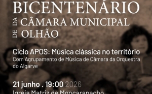 Bicentenário da Câmara Municipal de Olhão leva música clássica a Moncarapacho