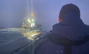 Polícia Marítima realiza ação de fiscalização à arte de pesca da ganchorra rebocada em Tavira