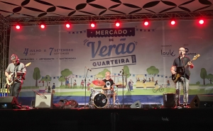 Inesquecível Noite de Rock no Mercado de Verão de Quarteira com Luís Trindade Trio