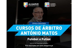 Cursos de Árbitro António Matos: Inscrições abertas para Futebol e Futsal