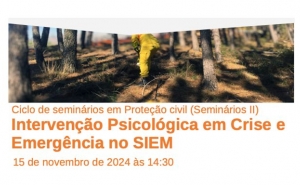 «Intervenção Psicológica em Crise e Emergência no SIEM» proferido pela oradora convidada: Dr.ª Sónia Sousa do CAPIC – INEM – Delegação Regional do Algarve