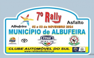 RALLY MUNICÍPIO DE ALBUFEIRA DISPUTA-SE  A 2 E 3 DE NOVEMBRO