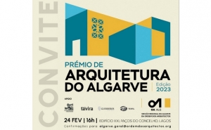 Lagos vai acolher cerimónia do Prémio de Arquitetura do Algarve