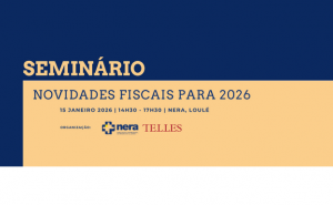 SEMINÁRIO: «Novidades Fiscais para 2026» - 15 janeiro 2026