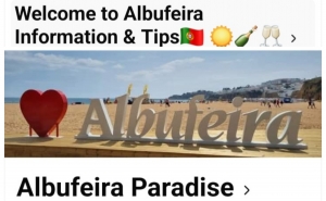 Parceria entre os grupos de Facebook «Albufeira Paradise» e «Welcome to Albufeira Informations & Tips» fortalece a comunicação e promoção da cidade