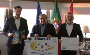 MUNICÍPIO DE ALBUFEIRA OFICIALIZA CANDIDATURA A CIDADE EUROPEIA DO DESPORTO   E INAUGURA OBRA DE REQUALIFICAÇÃO DO PARQUE FITNESS DE VALE FARO 