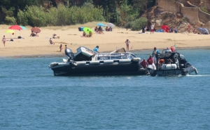 Colisão entre duas embarcações no rio Arade em Portimão