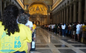 Algarvios no Jubileu dos Jovens participaram ontem no encontro dos portugueses