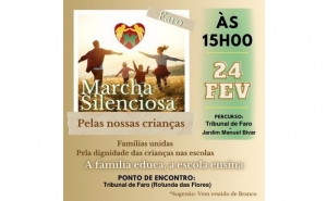 Faro e mais 4 cidades do País acolhem a Marcha Silenciosa «Pelas Nossas Crianças»