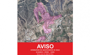 INTERRUPÇÃO DO FORNECIMENTO DE ÁGUA NO DIA 30 DE MARÇO, EM VÁRIOS ARRUAMENTOS DA CIDADE DE SILVES