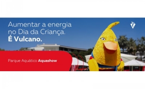 VULCANO VOLTA A LEVAR MAIS ANIMAÇÃO AO DIA DA CRIANÇA NO AQUASHOW 