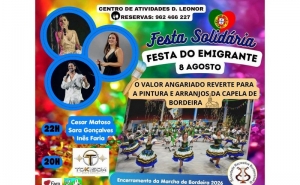Festa do Emigrante em Bordeira une Tradição, Música e Apoio Solidário à Capela Local no dia 8 de agosto
