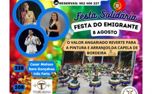 Festa do Emigrante em Bordeira une Tradição, Música e Apoio Solidário à Capela Local no dia 8 de agosto
