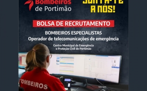 Portimão abre 10 vagas para a Carreira de Bombeiro Profissional e para Operador de Telecomunicações