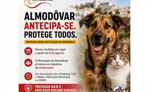 Município de Almodôvar antecipa implementação das novas medidas de proteção dos animais em situação de emergência