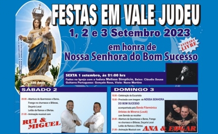 Festas em Vale Judeu | em honra de Nossa Senhora do Bom Sucesso