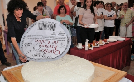 Maior queijo fresco de cabra de raça algarvia saboreado na Terra de Maio