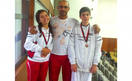 Duplo bronze para karatecas  olhanenses no Torneio das Vindimas