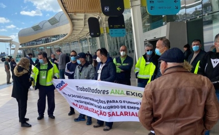 PCP solidário com enfermeiros em Portimão e trabalhadores da ANA no Aeroporto de Faro 