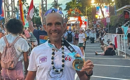 Triatleta louletano Bernardo Cadeiras foi o terceiro melhor português no Campeonato do Mundo de Ironman