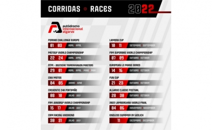  AIA anuncia um calendário fervoroso de corridas para a temporada de 2022 