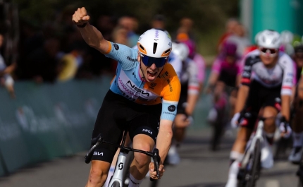 Verbrugghe brilha em Almodôvar e é o primeiro Camisola Amarela - Crédito Agrícola da Volta ao Alentejo 