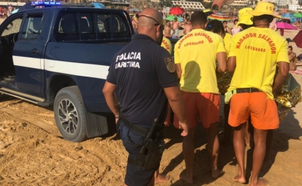 Acidente entre duas motas de água causa dois feridos na praia da Rocha em Portimão