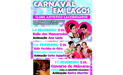 Bailes de Máscaras animam Carnaval de Lagos