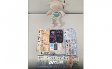 PSP de Faro apreende cocaína dissimulada em boneco de peluche