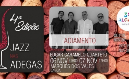 ADIAMENTO DE JAZZ NAS ADEGAS COM EDGAR CARAMELO QUARTETO