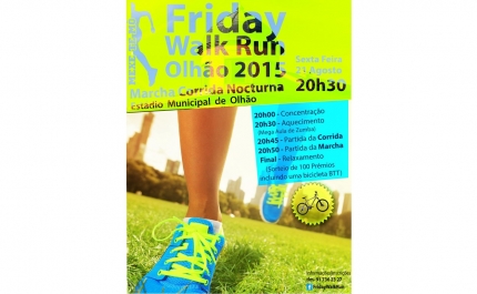 Friday Walk Run Olhão 2015  quer chegar aos mil participantes