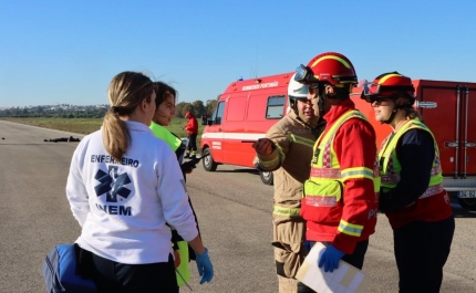 Aeródromo testa o Plano de Emergência Interno e o Plano Prévio de Intervenção da Autoridade Nacional de Emergência e Proteção Civil 