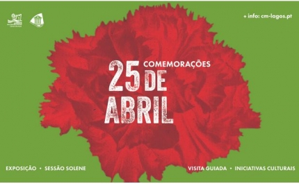 Lagos celebra os 51 anos do 25 de Abril com cerimónia evocativa e programa cultural diversificado