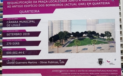 PSD Quarteira - Sobre a requalificação da Praça em frente à Nova GNR.