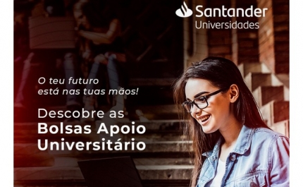 Candidaturas abertas para Bolsas de Apoio Santander Universitário
