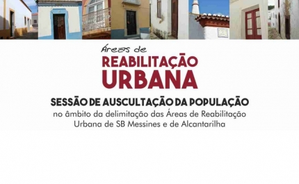 SESSÕES DE AUSCULTAÇÃO DA POPULAÇÃO PARA DELIMITAÇÃO DAS ÁREAS DE REABILITAÇÃO URBANA COMEÇAM DIA 6 DE JULHO