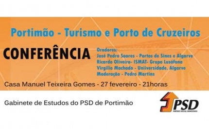 PSD Portimão | Conferência «Portimão – Turismo e Porto de Cruzeiros»