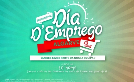 CONTINENTE E WELLS RECRUTAM NO DIA D EMPREGO A 19 DE ABRIL NO ALGARVE