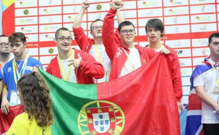 Portugal fecha com 32 medalhas os Mundiais natação para Síndrome de Down