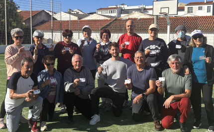 Walking Football da ADR – Quinta de S. Pedro celebra os seus atletas com entrega oficial de cartões