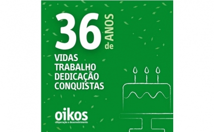 A Oikos celebra hoje, com alegria e gratidão, o seu 36º aniversário! 